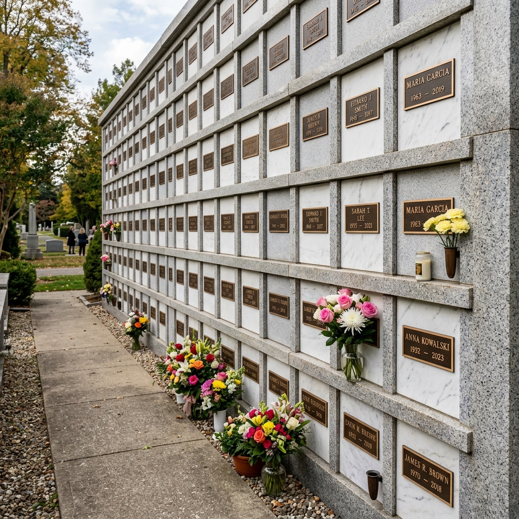 Photo of an apartment-type niche wall